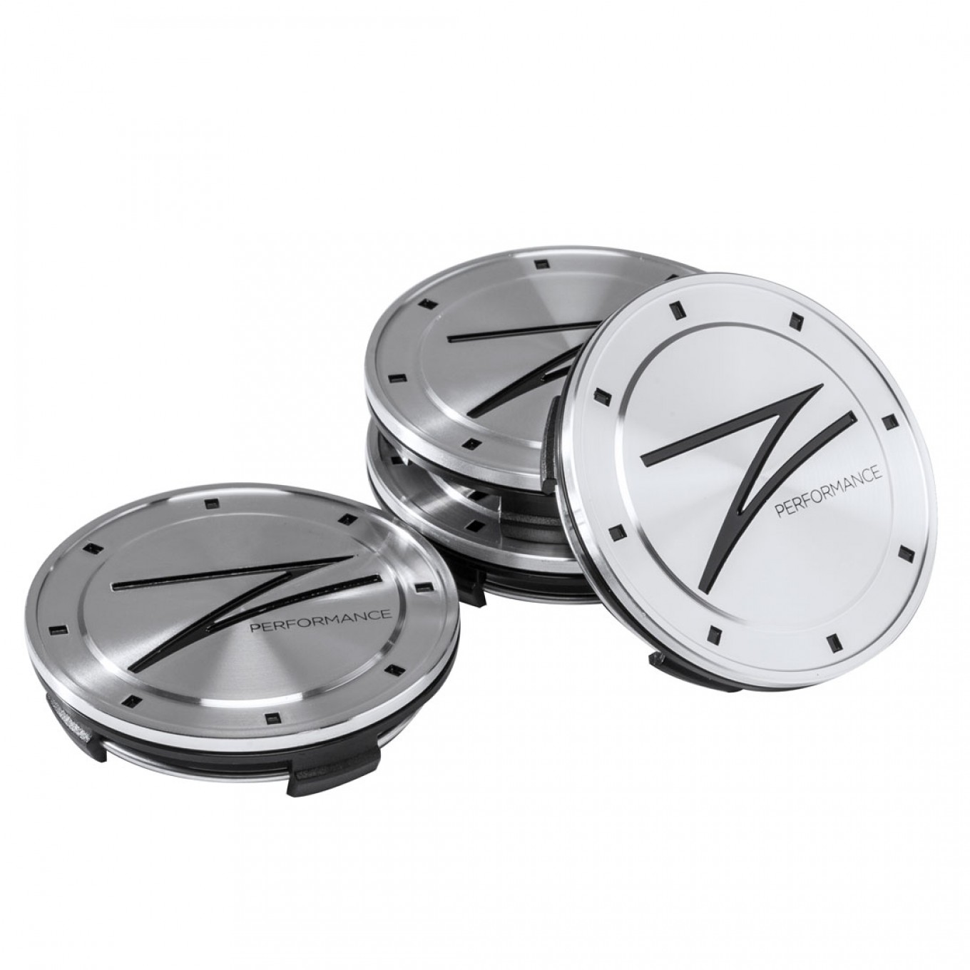 Premium Collection | 4 Centercaps - Silver